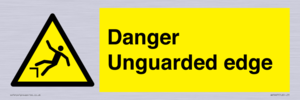 Danger Unguarded edge